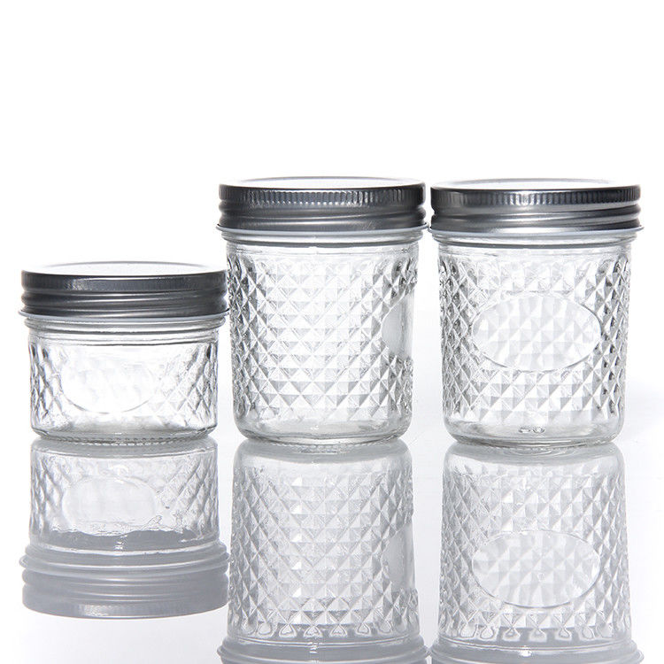 Prezzo economico 180 ml 280 ml 380 ml 500 ml confezione alimentare barattoli di vetro con tappo a vite