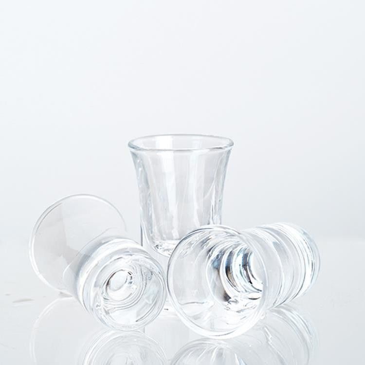 Di alta qualità di lusso trasparente Mini Shot Glass trasparente in bianco Shot Glass 30ml 70ml Shot Glass