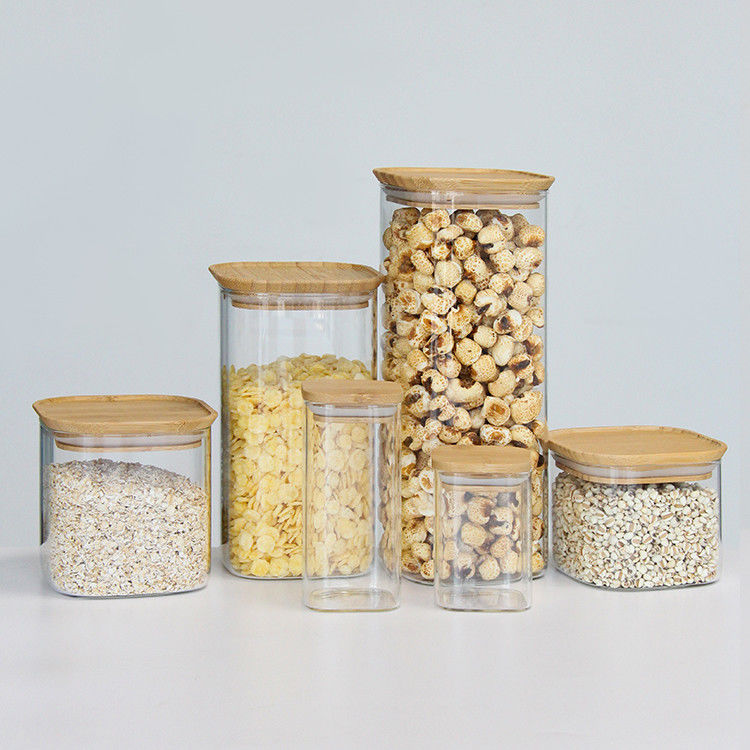 Confezionato Quadrato 370ml 500ml 730Ml Confezionamento miele Vaso Food Jar Jar Per la conservazione
