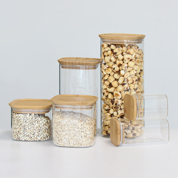 Confezionato Quadrato 370ml 500ml 730Ml Confezionamento miele Vaso Food Jar Jar Per la conservazione