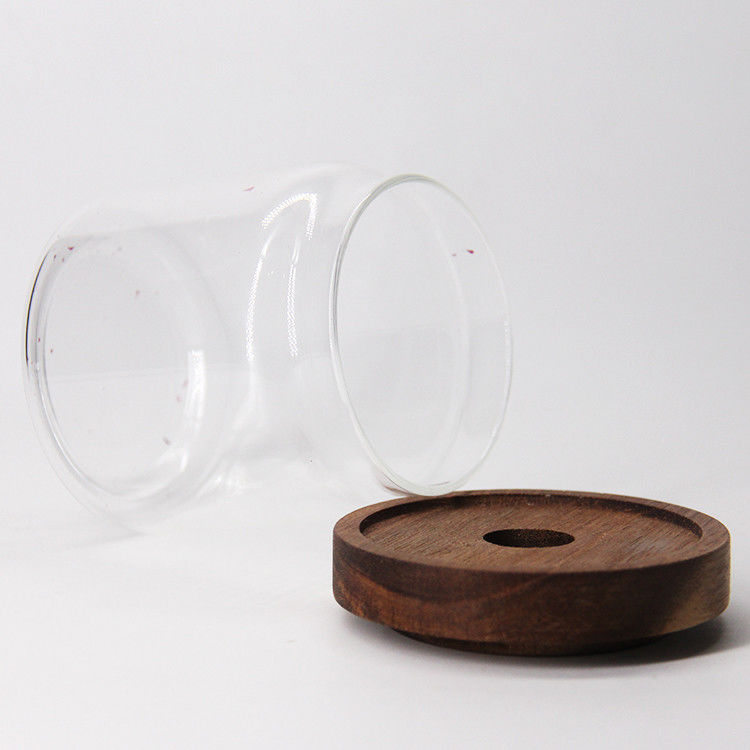 Vaso di conservazione in vetro per alimenti decorativi di alta qualità per conservare il cioccolato, il caffè e i dolci con sughero