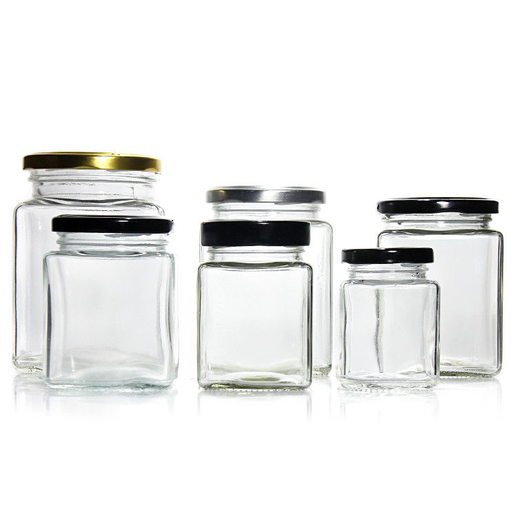 Vaso per alimenti in vetro trasparente durevole 100 ml 240 ml Contenitore di conservazione sigillato per frutta