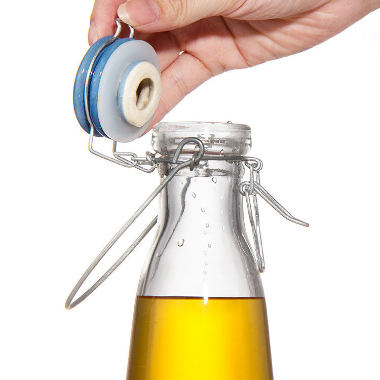 Bottiglia di vetro vuota da 250 ml a 500 ml a 750 ml con tappo a svolta facile per bevande succo di birra vodka whisky