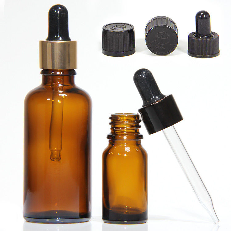 Luxury 1oz 2oz 20ml 30ml 50ml Cosmetico Vuoto Spalla Piatta Siero Olio Essenziale Bottiglia Dropper in Vetro