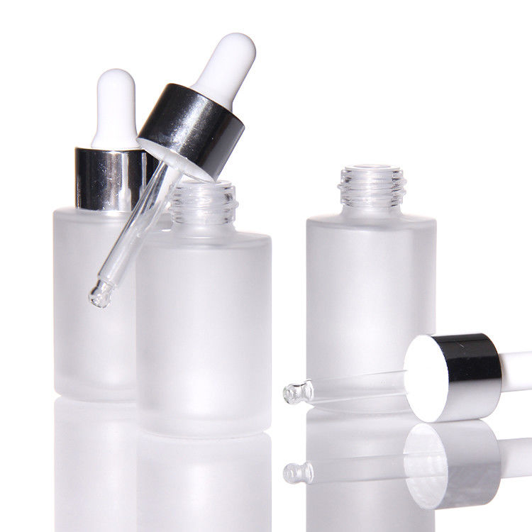 15 ml vuoto 30 ml di vetro ghiacciato bottiglia di siero di olio per il viso imballaggio pompa di vetro cosmetica bottiglia gocciolante di olio di siero