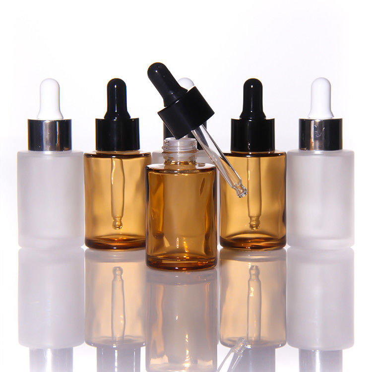 15 ml vuoto 30 ml di vetro ghiacciato bottiglia di siero di olio per il viso imballaggio pompa di vetro cosmetica bottiglia gocciolante di olio di siero