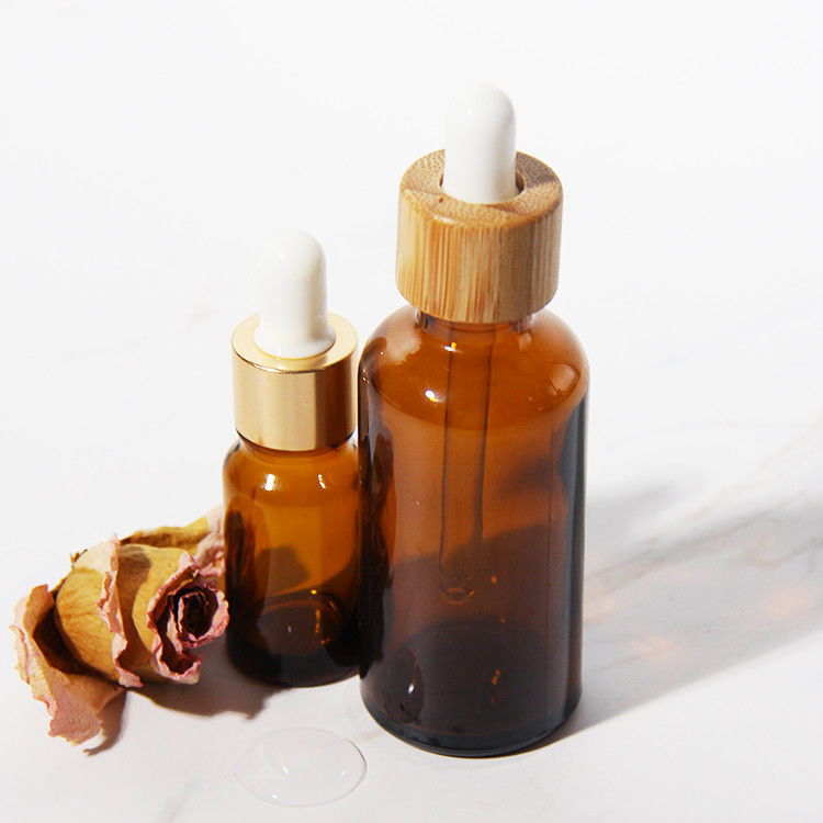 Olio essenziale 15 ml 30 ml 60 ml Bottiglia gocciolante in vetro con rivestimento in oro UV vuoto