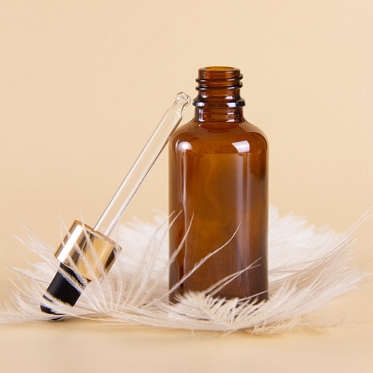 Olio essenziale 15 ml 30 ml 60 ml Bottiglia gocciolante in vetro con rivestimento in oro UV vuoto