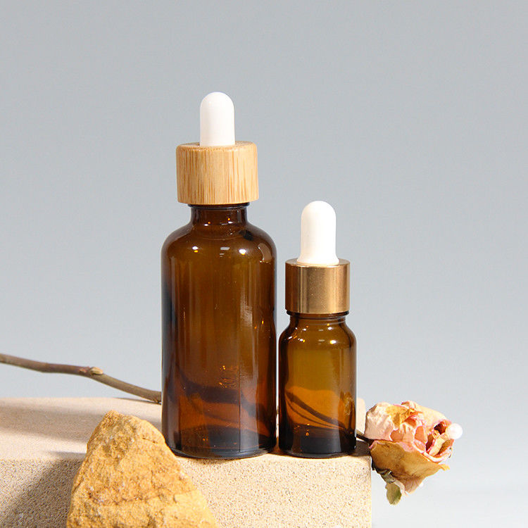 Olio essenziale 15 ml 30 ml 60 ml Bottiglia gocciolante in vetro con rivestimento in oro UV vuoto