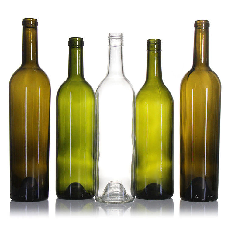 Produttori di lusso Champagne 375ml 750ml Bottiglia di vino rosso Verde scuro Bottiglie di vetro vuote con coperchio