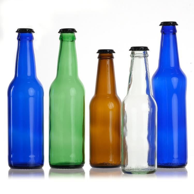 Ingrosso 330ml vuoti 33cl 12oz di soda o succo bottiglie di vetro di birra chiara con coperchio