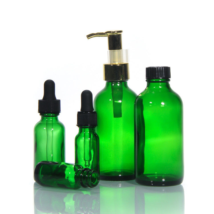 Bottiglia di vetro di lusso di colore vuoto Bottiglia di vetro con pompa di lozione Bottiglie di vetro cosmetici