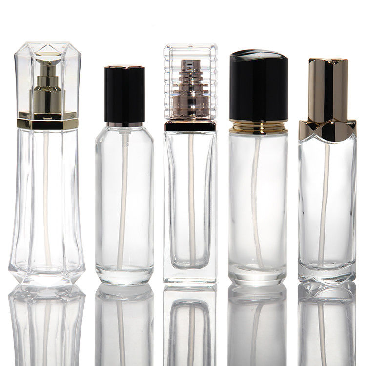 Bottone di pompa di stampa per viaggi Bottiglie di lozioni essenziali Bottiglie di crema Contenitore cosmetico Vetro Contenitori cosmetici vuoti