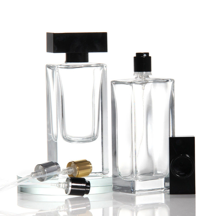 Ingrosso 30 ml 50 ml 75 ml 100 ml Vuoto Luxury Flat Square Spray Flascia di profumo profumato