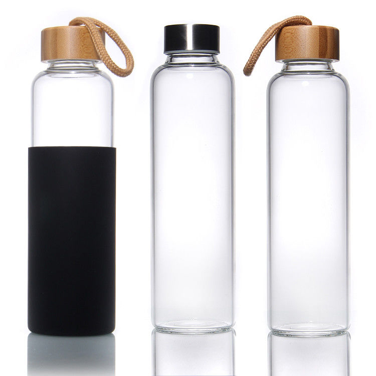 Bottiglia di vetro di fabbrica 420ml 600ml Borosilicato Bottiglia da bere per sport acquatici