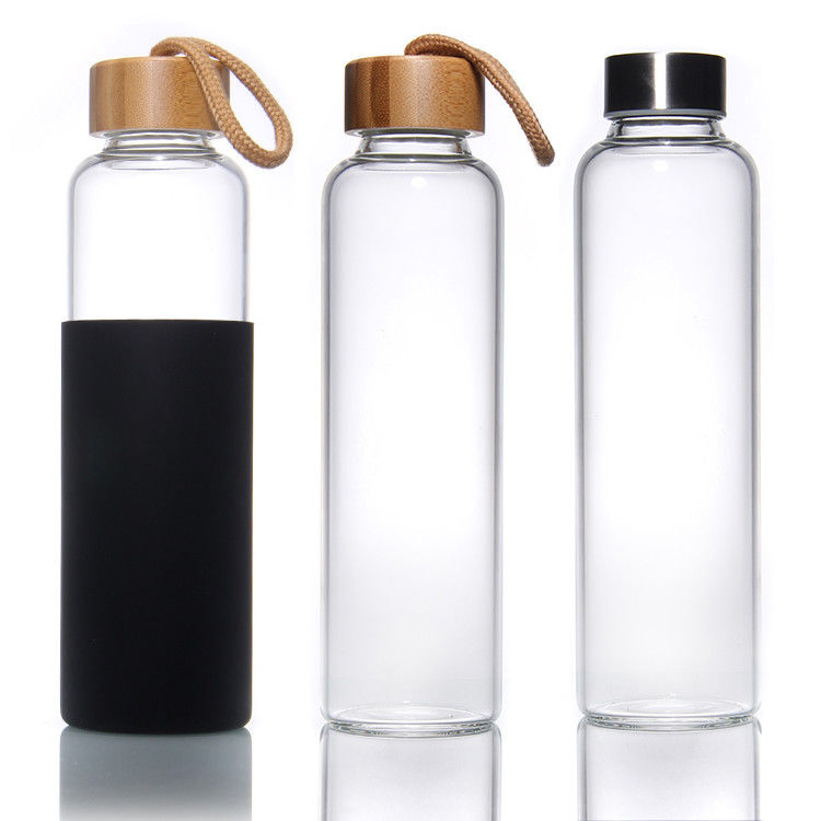 Bottiglia di vetro di fabbrica 420ml 600ml Borosilicato Bottiglia da bere per sport acquatici