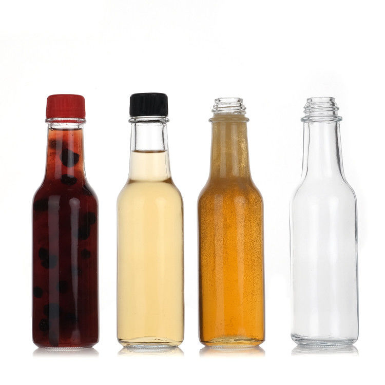 Fabbrica all'ingrosso 5 oz 8 oz Woozy Bottiglie Ketchup Salsa al pepe Bottiglia di vetro con tappo Pp