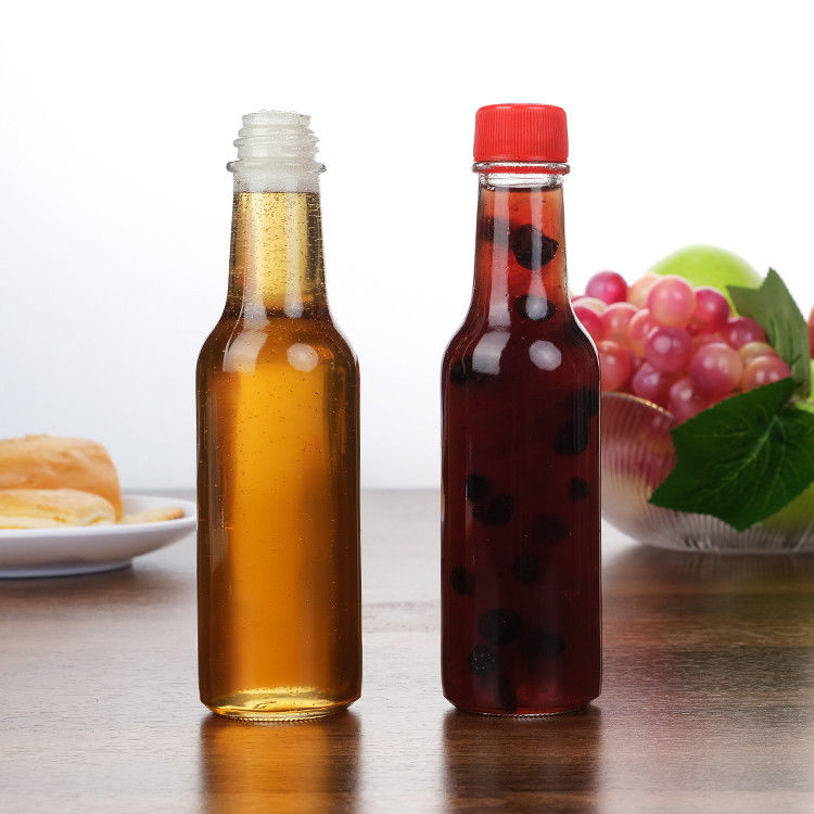 Fabbrica all'ingrosso 5 oz 8 oz Woozy Bottiglie Ketchup Salsa al pepe Bottiglia di vetro con tappo Pp