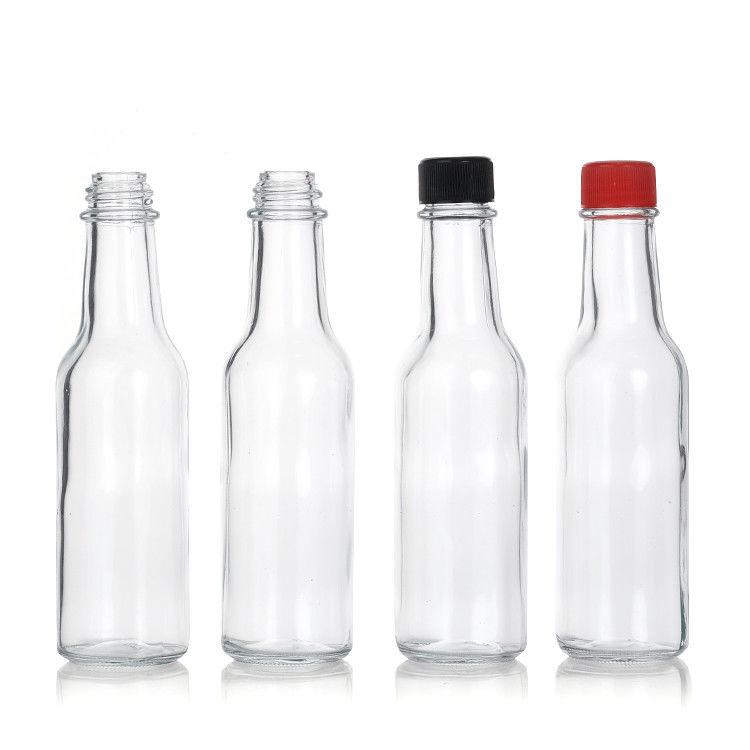 Ingrosso 250ml Bottiglie di Salsa Calda in Vetro Bottiglia di Conservazione di Salsa con Tritura a prova di perdita