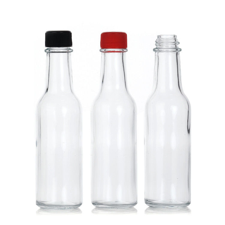 Ingrosso 250ml Bottiglie di Salsa Calda in Vetro Bottiglia di Conservazione di Salsa con Tritura a prova di perdita