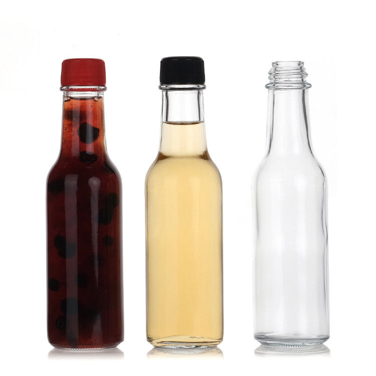 Ingrosso 250ml Bottiglie di Salsa Calda in Vetro Bottiglia di Conservazione di Salsa con Tritura a prova di perdita