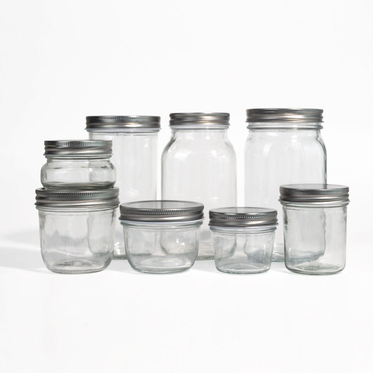 Custom 380ml 470ml 750ml 1000ml 16oz 24oz 32oz Large Mouth Mason Glass Jar With Lid in Bulk