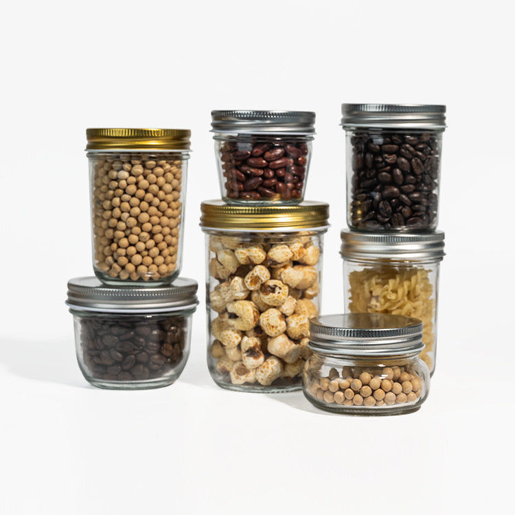 Custom 380ml 470ml 750ml 1000ml 16oz 24oz 32oz Large Mouth Mason Glass Jar With Lid in Bulk